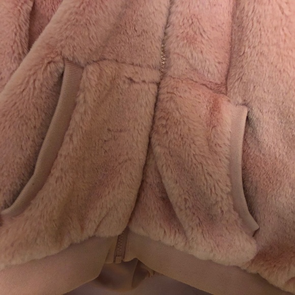 Justice Pink Faux Fur Jacket - Picture 3 of 6
